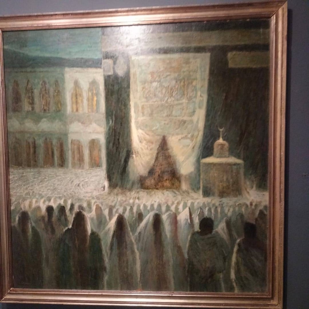 «شعبيات» مصرية وروحانيات الحج في معرض فني بالقاهرة 1 شعبيات مصرية وروحانيات الحج في معرض فني بالقاهرة