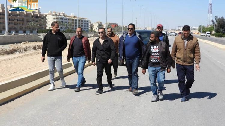 رئيس جهاز القري السياحيةيتفقد أعمال رفع كفاءة منطقة «الشانزلزيه»