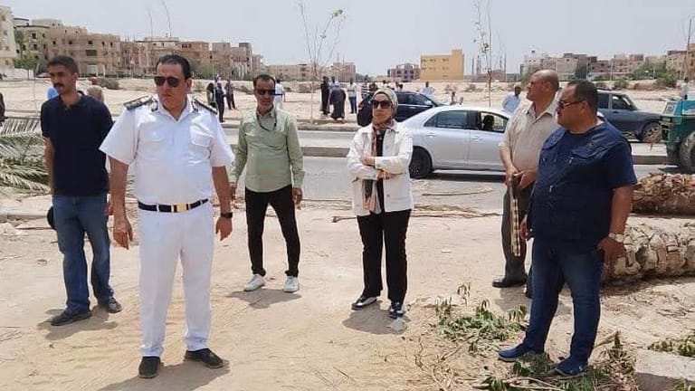 إزالة تعديات ومخالفات بناء بالساحل الشمالي ومدينة ملوي الجديدة